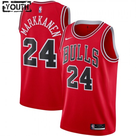 Camiseta Niños Chicago Bulls Lauri Markkanen 24 2020-21 Nike Icon Edition Swingman
